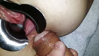 Selles hostel, ebony purustatud Väike Blond Väikesed Tissid
